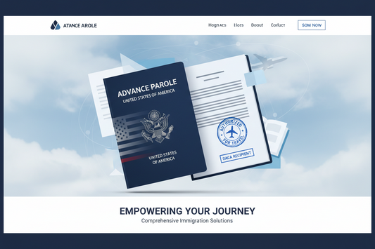 advance parole, blue sky behind