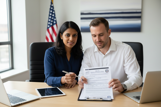 couple with I-751 paperwork