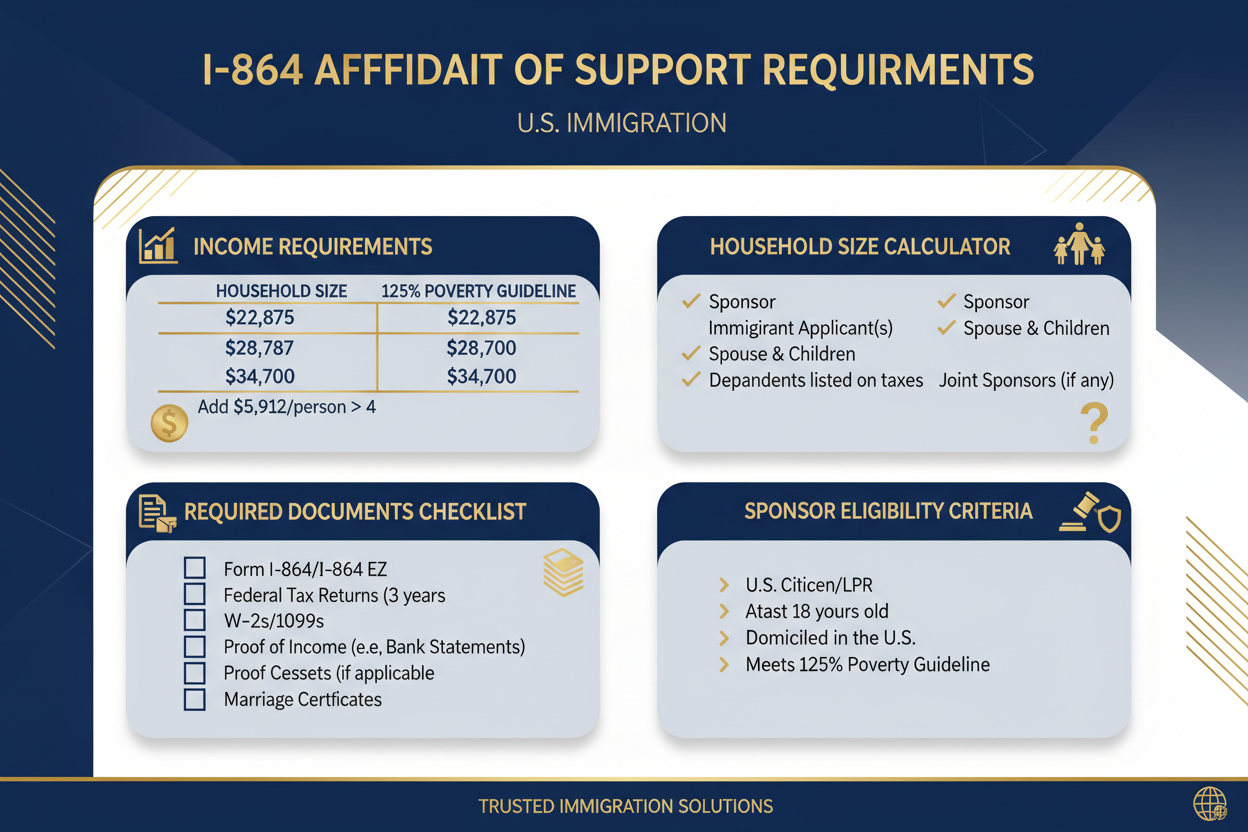 Affidavit of Support Requirements (I-864 Guide)