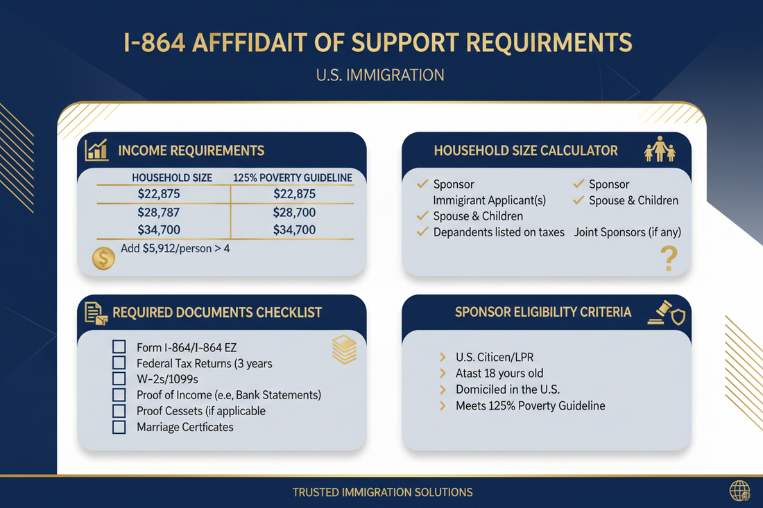Affidavit of Support Requirements (I-864 Guide)