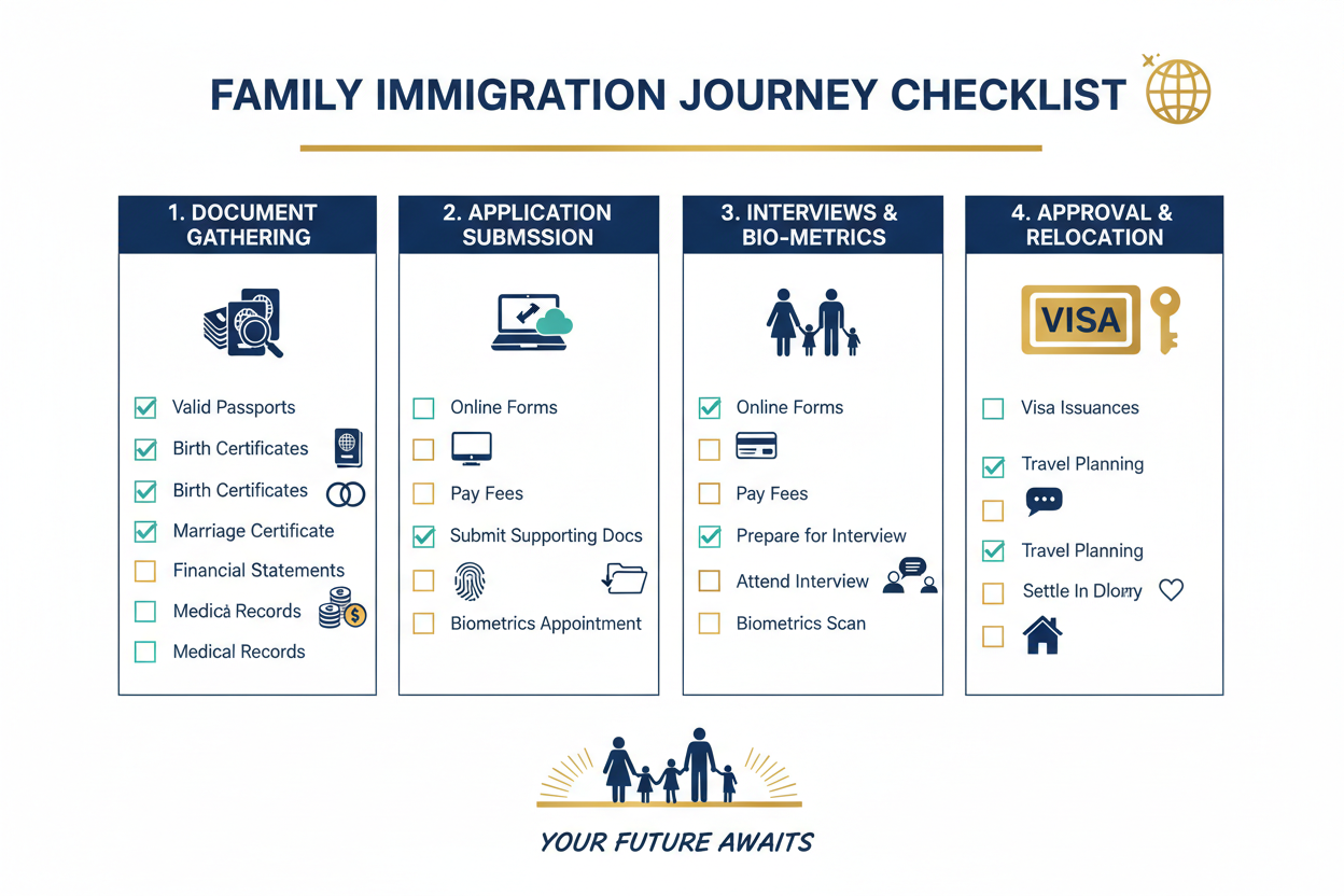 Immigration Checklist for Families: USCIS Records, Evidence, and Filin